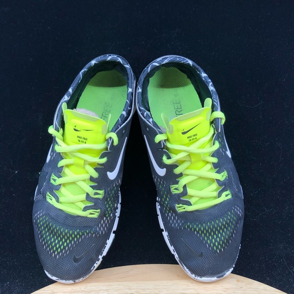 Nike Free TR Fit 4 Women's Black Lime Green Run - Picture 8 of 9
